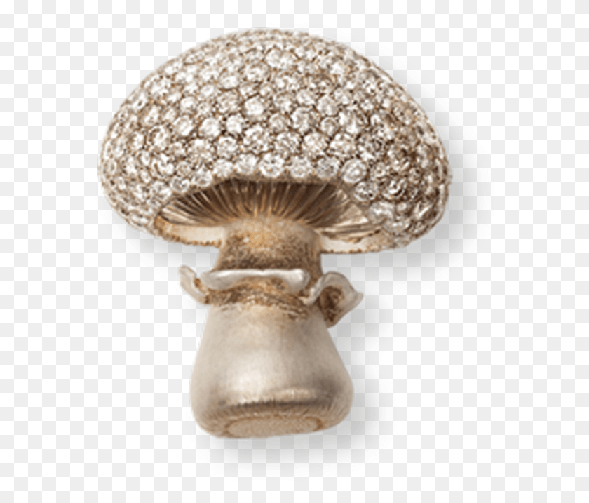 574x657 Mushroom Brooch With Sapphires Shiitake, Clothing, Apparel, Plant HD PNG Download