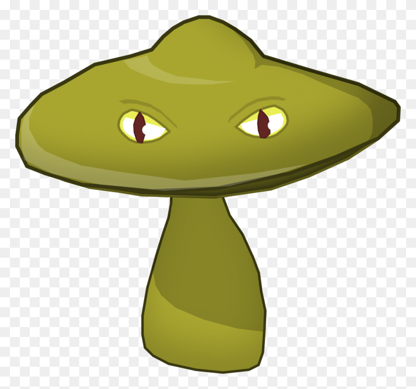944x878 Mushroom Clipart Bomb Cartoon, Plant, Green, Animal HD PNG Download