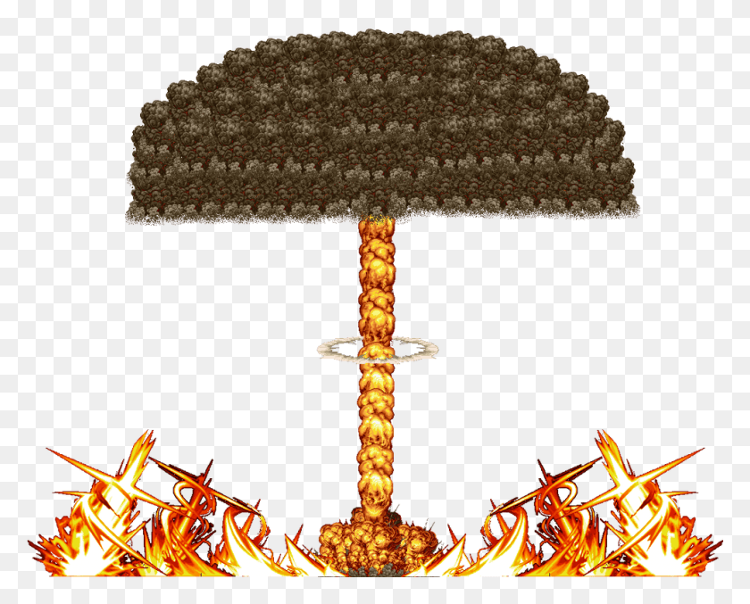 983x778 Mushroom Cloud Tree, Lamp, Cross, Symbol HD PNG Download