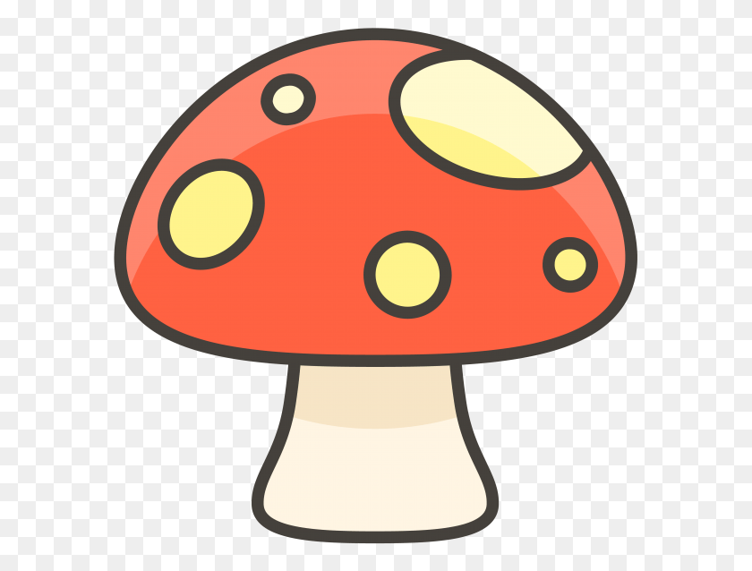587x578 Mushroom Emoji Icon Jamur, Plant, Agaric, Fungus HD PNG Download