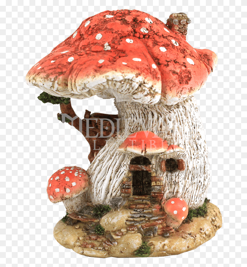 673x851 Mushroom Fairy House, Fungus, Plant, Amanita HD PNG Download