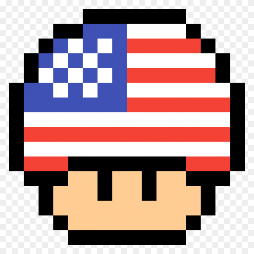 1200x1200 Mushroom Super Mario World Mushroom, Flag, Symbol, American Flag HD PNG Download