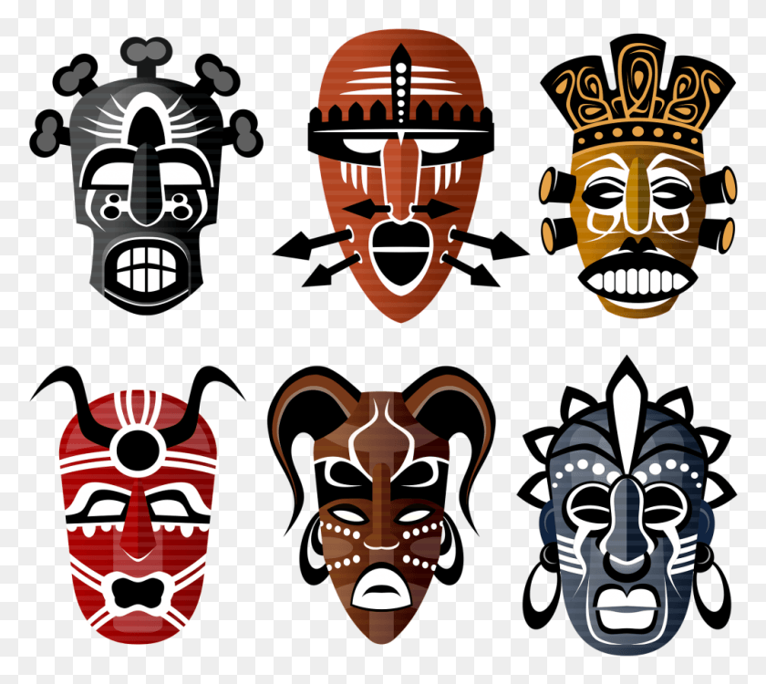 1003x888 Mushroom Trip Elemental Máscaras Africanas, Cabeza, Máscara, Cartel Hd Png