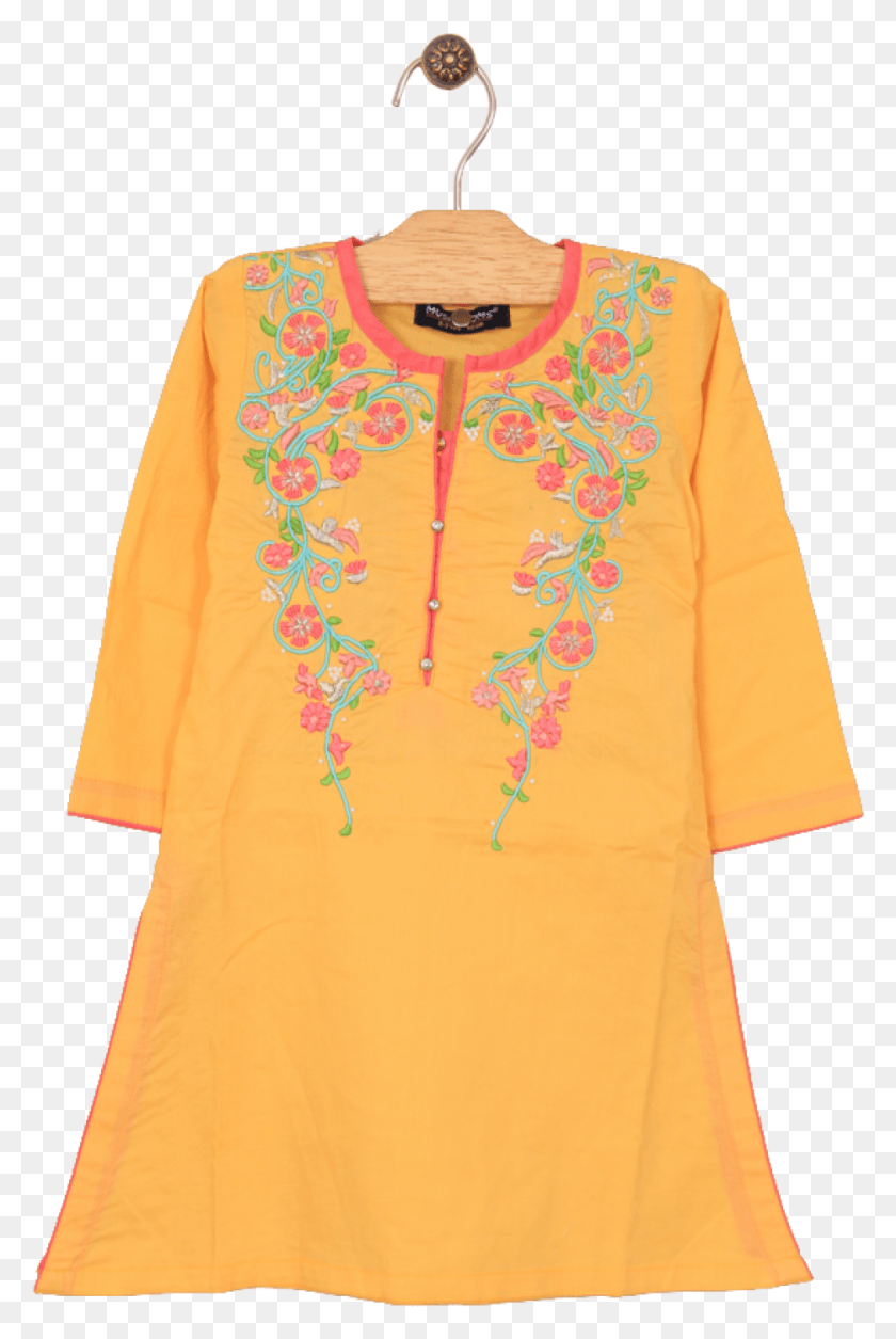 935x1433 Желтая Рубашка С Грибами И Грибами Гарара Одежда Для Девочек Пакистан, Одежда, Одежда, Растение Hd Png Скачать
