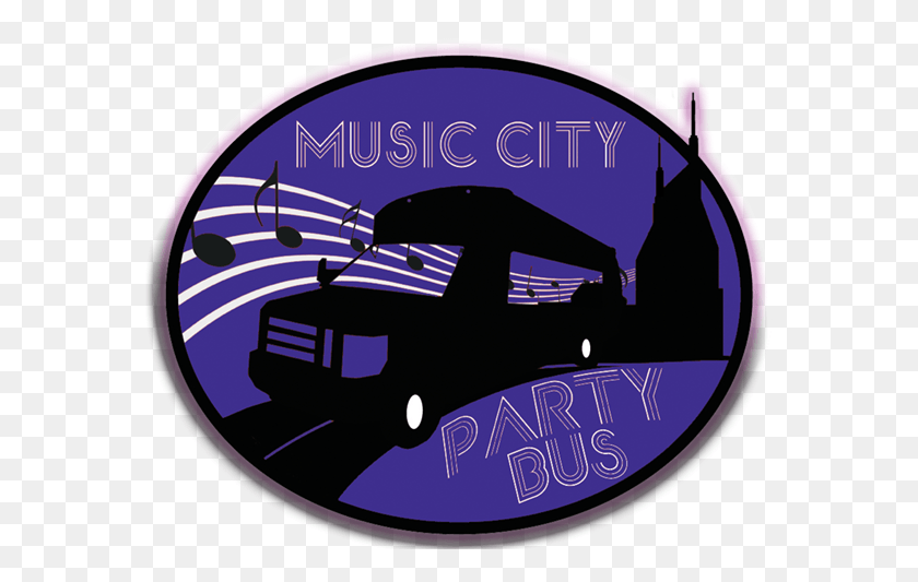 579x473 Music City Party Bus Classic Car, Label, Text, Car HD PNG Download