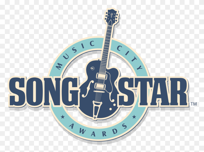 1009x733 Music City Songstar Logo Guitar In Center Song Logo, Leisure Activities, Musical Instrument, Label HD PNG Download