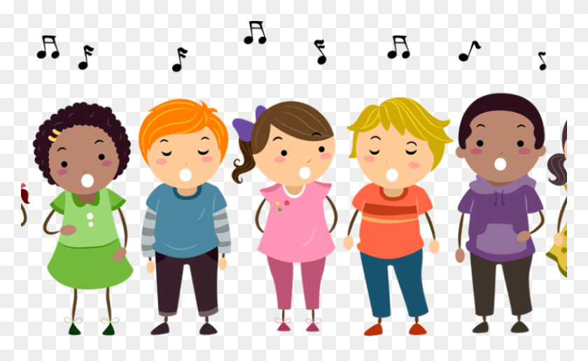 820x480 Music Clipart School Children39s Choir, Person, Human, People HD PNG Download