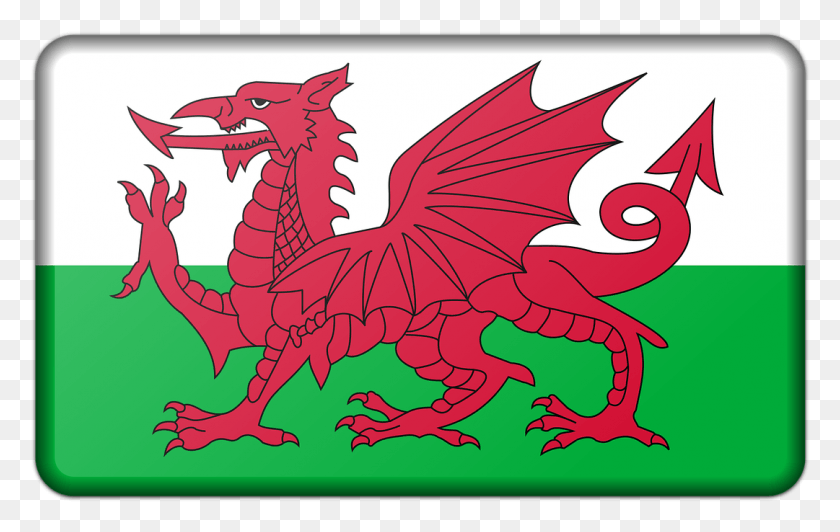1081x655 Descargar Png / Bandera De Gales, Dragón, Caballo, Mamífero Hd Png