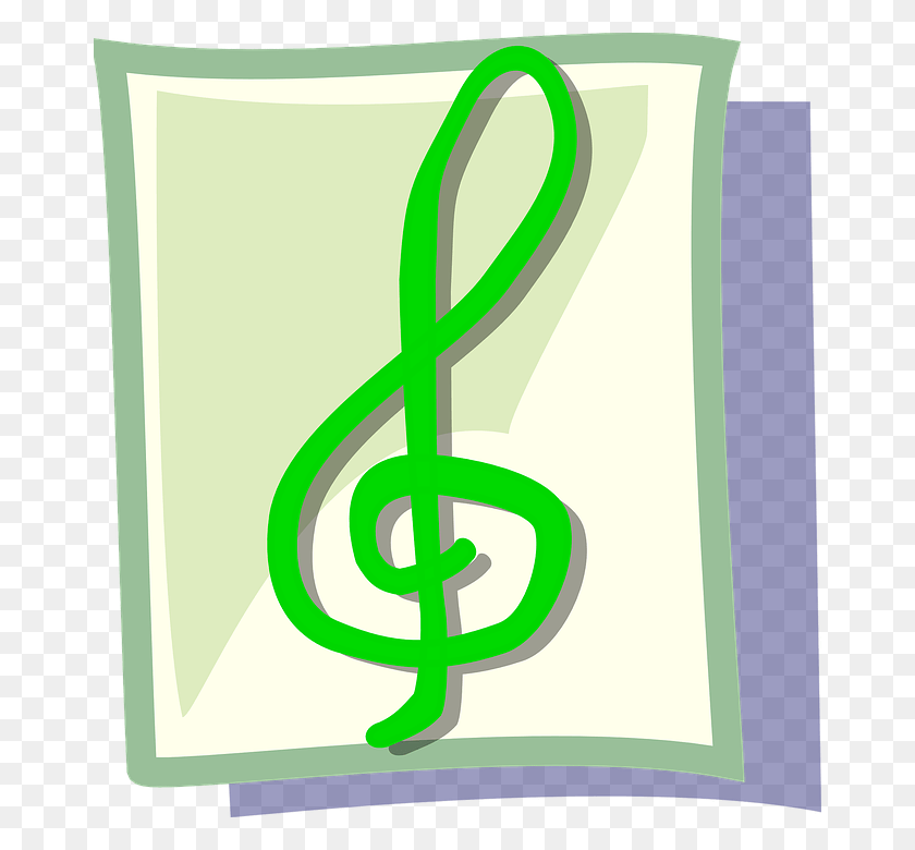 668x720 Descargar Png Música Icono Nota Tema Sonido Notas Musicales En Color Verde, Texto, Alfabeto, Logo Hd Png