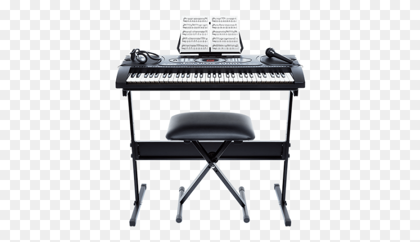 382x424 Music Instruments Accessories, Electronics, Keyboard, Chair HD PNG Download