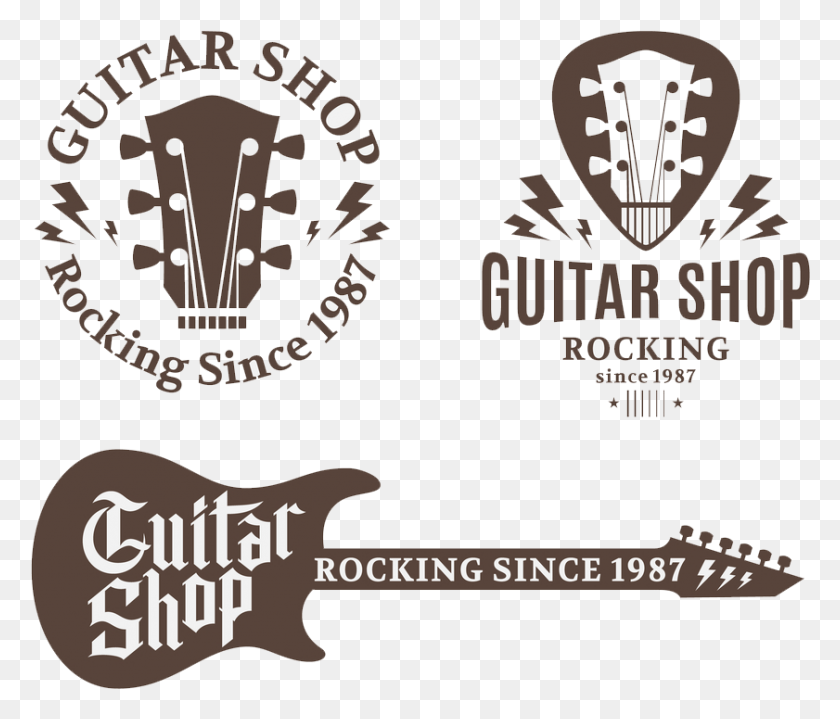 841x711 Music Logo Image Guitar, Symbol, Trademark, Text HD PNG Download