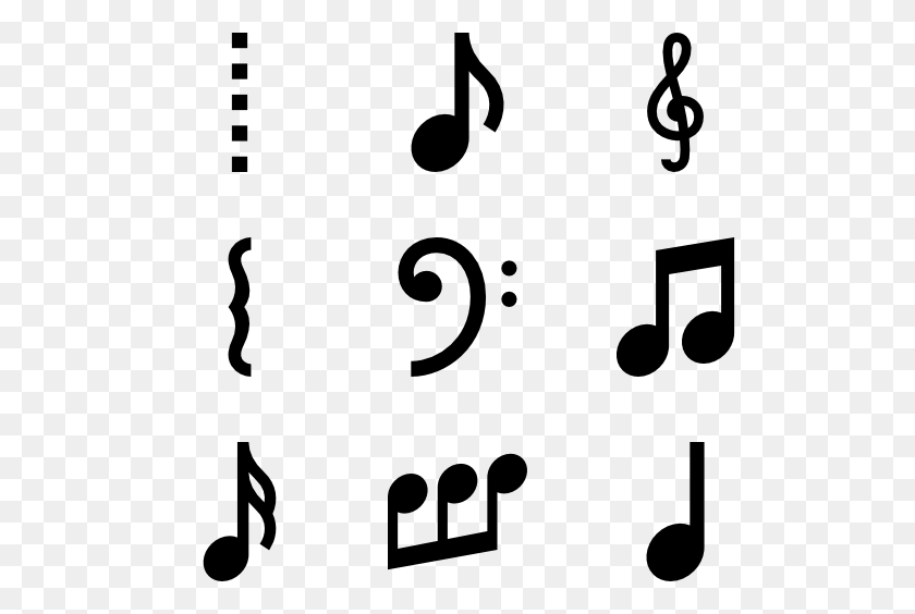 600x564 Music Note Icons, Gray Clipart PNG