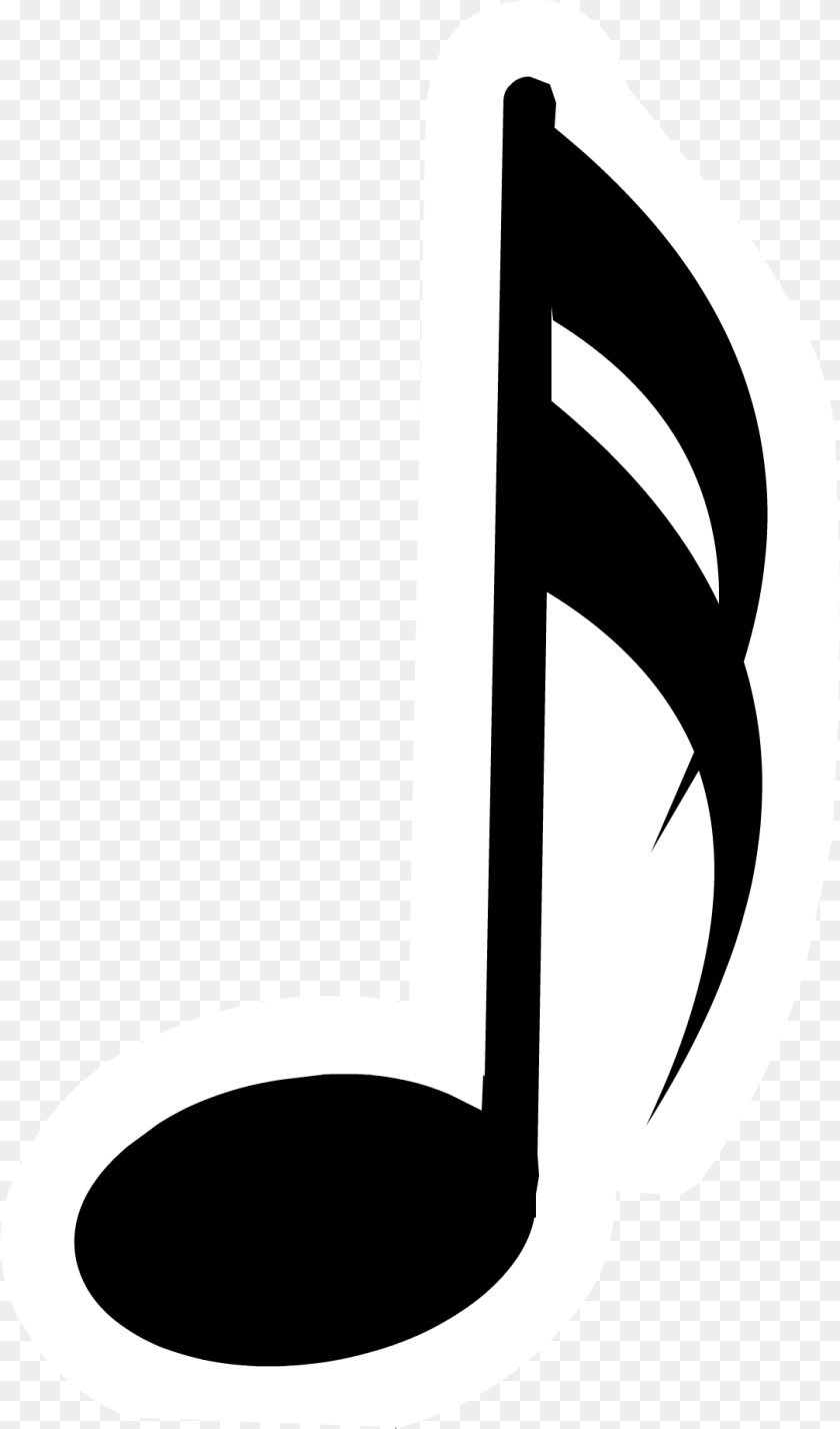 Music Notes Clipart Image Music Note, Stencil Sticker PNG
