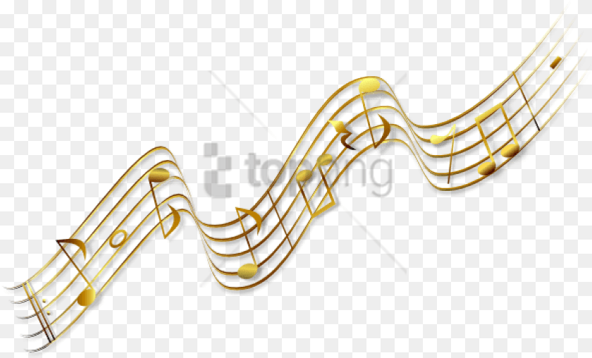 838x508 Music Notes Clipart With Gold Music Notes Vector, Amusement Park, Fun, Roller Coaster, Cutlery Sticker PNG