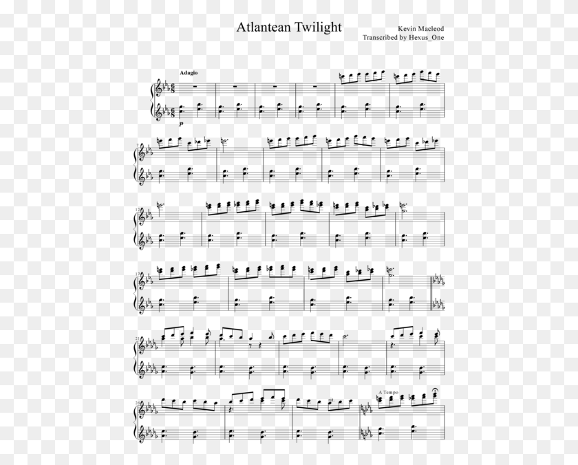 455x616 Music Transcription O Come O Come Emmanuel Sheet Music Clarinet, Gray, World Of Warcraft HD PNG Download