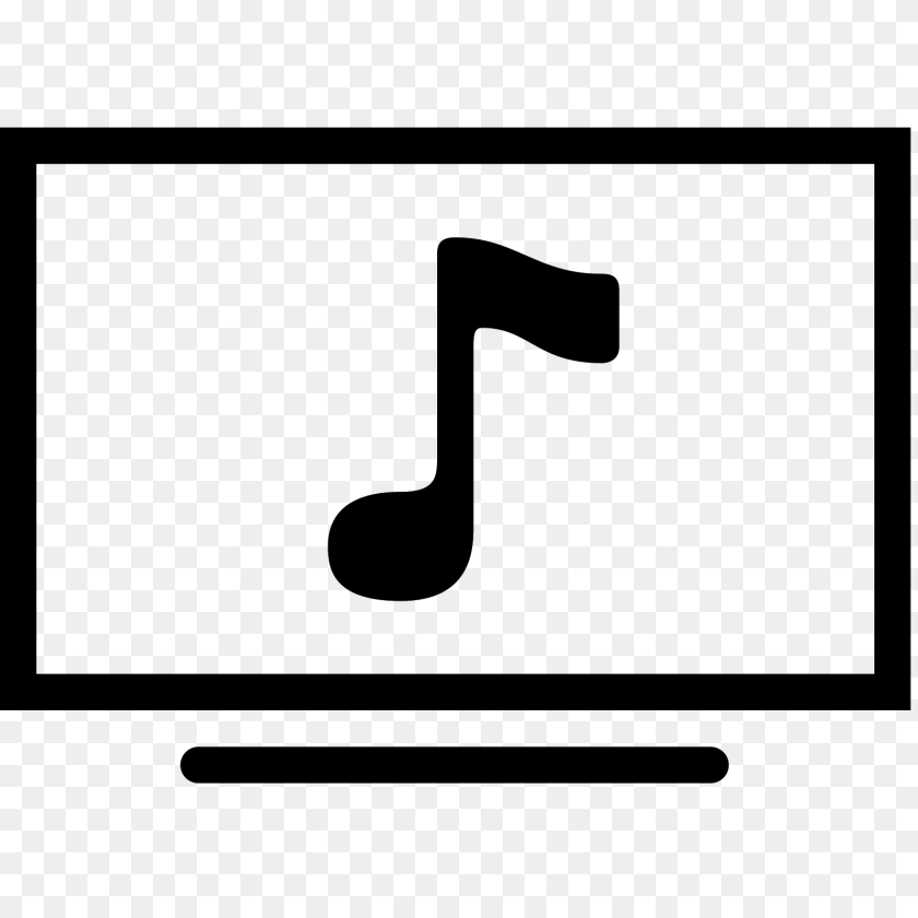 1600x1600 Music Video Icon, Gray Transparent PNG