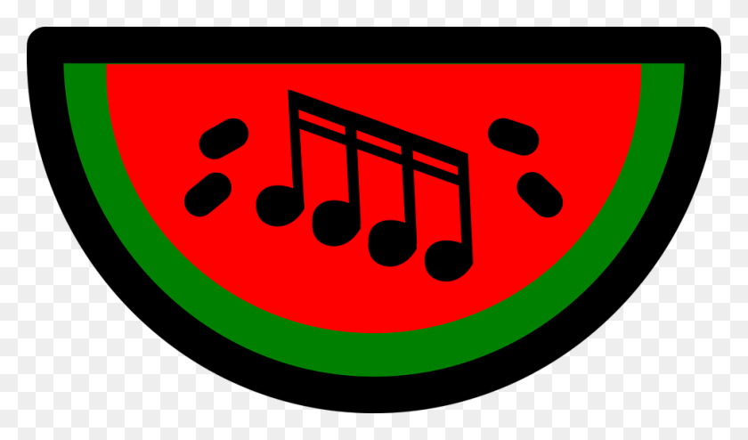 960x535 Music Watermelon Watermelon Music Note, Label, Text, Plant HD PNG Download