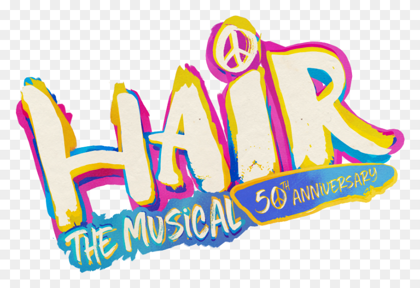 847x562 Musical Free Image Hair Musical 50th Anniversary, Text, Label, Graffiti HD PNG Download