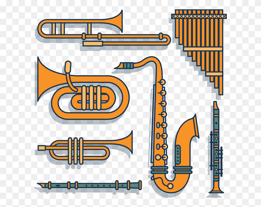 620x606 Musical Instruments Are Grouped Into Different Types Sample Of Musical Instruments, Musical Instrument, Horn, Brass Section HD PNG Download