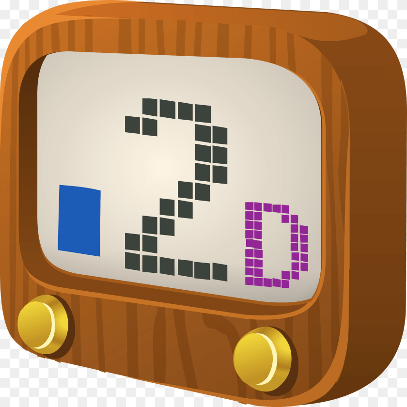 Musicblock Tv D Blue Clipart, Crib, Furniture, Infant Bed, Electronics Sticker PNG