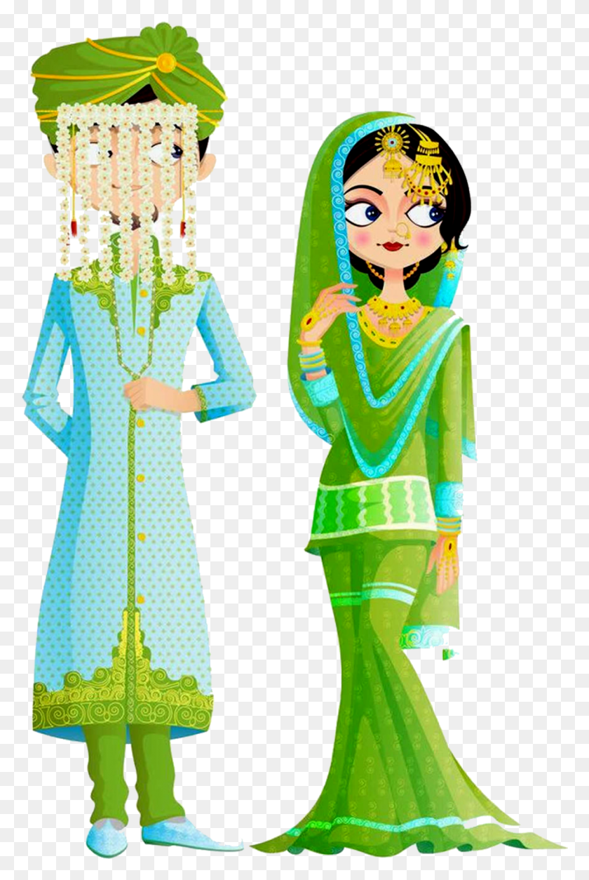 1217x1864 Мусульманская Свадебная Пара, Одежда, Одежда, Человек Hd Png Скачать