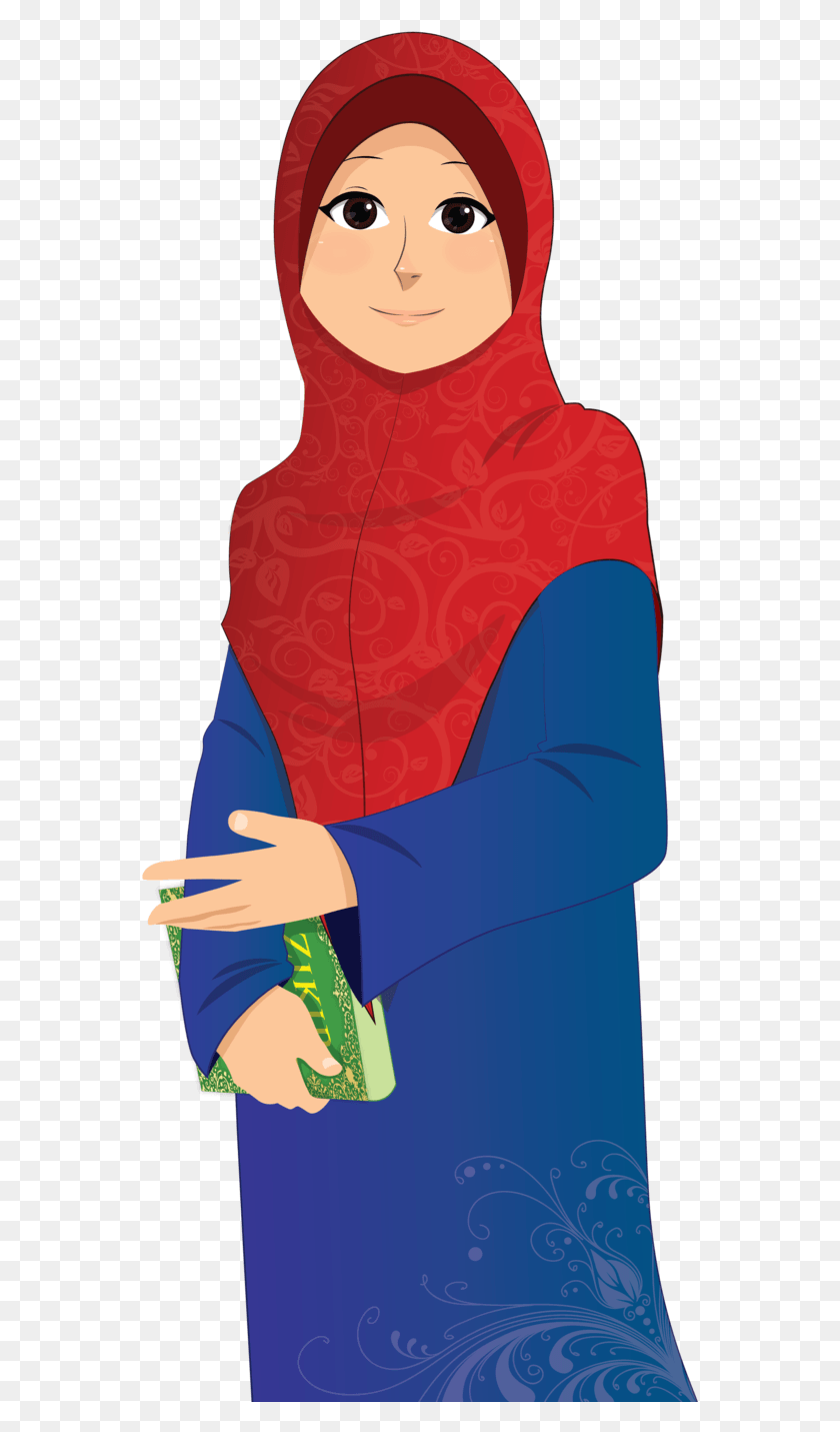 558x1371 Muslimah Islamic Girl, Sleeve, Clothing, Apparel Descargar Hd Png
