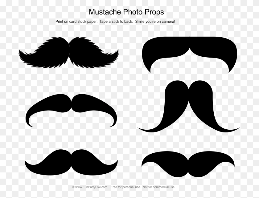 719x583 Mustache Photo Props Photo Booth Frame Diy Photo Booth Christmas Photo Booth Props Mustache, Bird, Animal, Stencil HD PNG Download