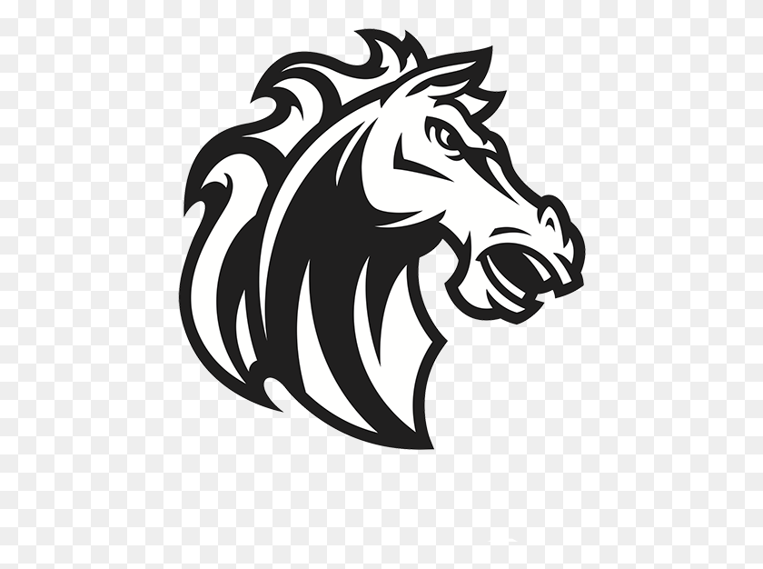 450x566 Mustang Horse Transparent Image Sex Stallion Logo, Dragon, Stencil, Statue HD PNG Download