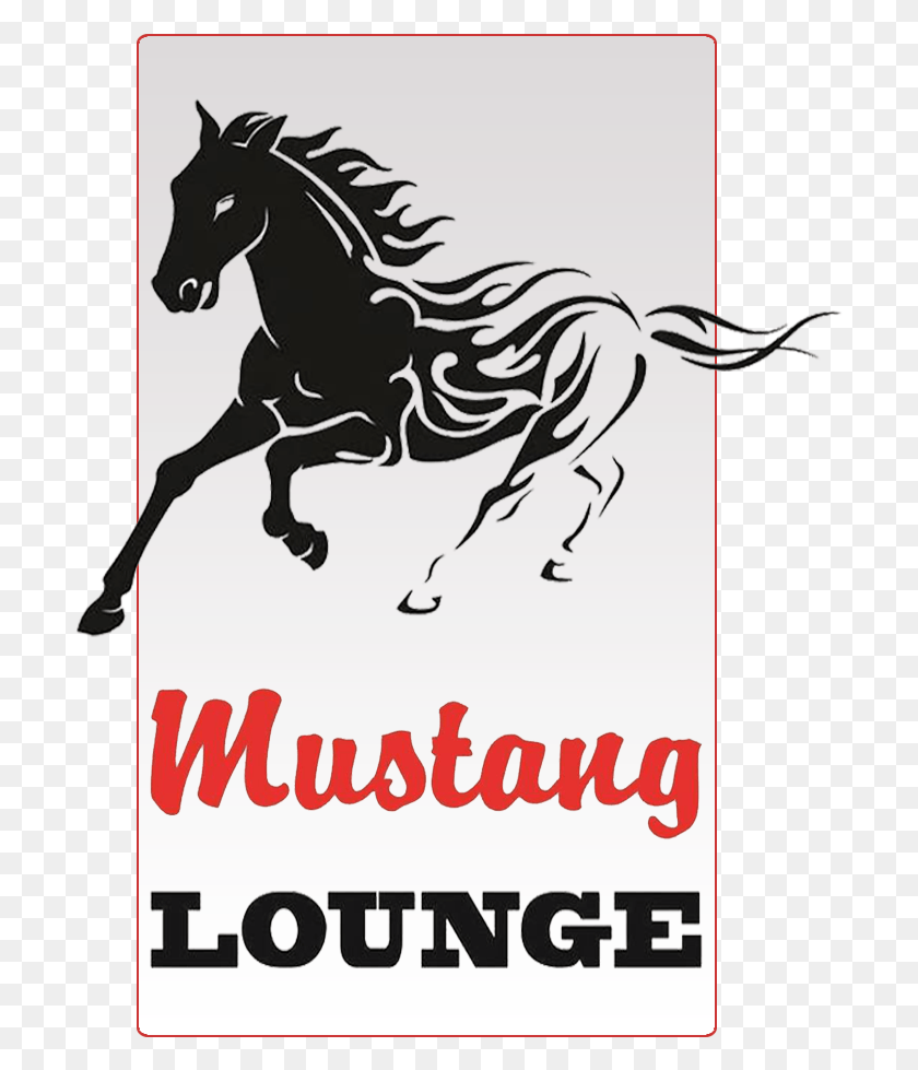 703x919 Mustang Lounge Orange Park Middleburg Fl Fierce Horse Drawing, Advertisement, Mammal, Animal HD PNG Download