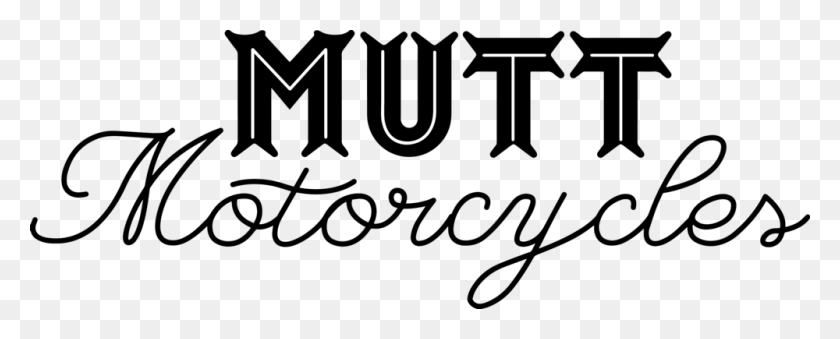 1000x358 Mutt Std Logo Mutt Motorcycles Logo, Text, Alphabet, Word HD PNG Download