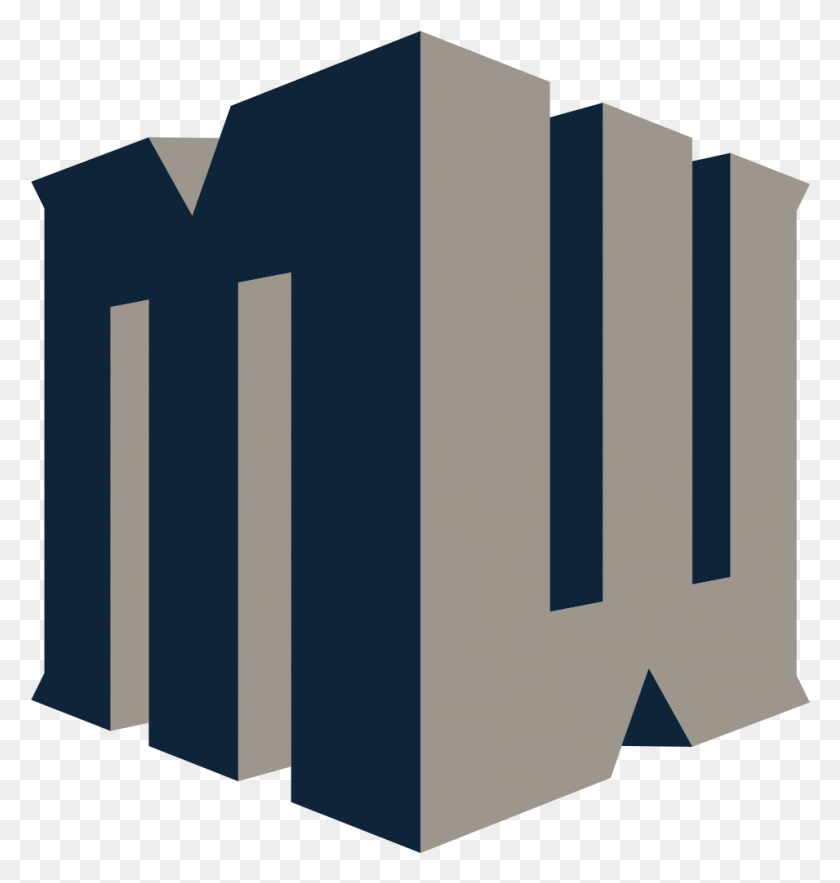 955x1008 Mw Logo In Utah State Colors Mountain West Conference Logo, Cross, Symbol, Tabletop HD PNG Download
