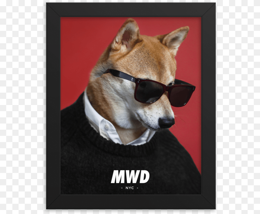 572x693 Mwd Side Swag Poster Siba Inu V Ochkah, Accessories, Sunglasses, Glasses, Animal Transparent PNG