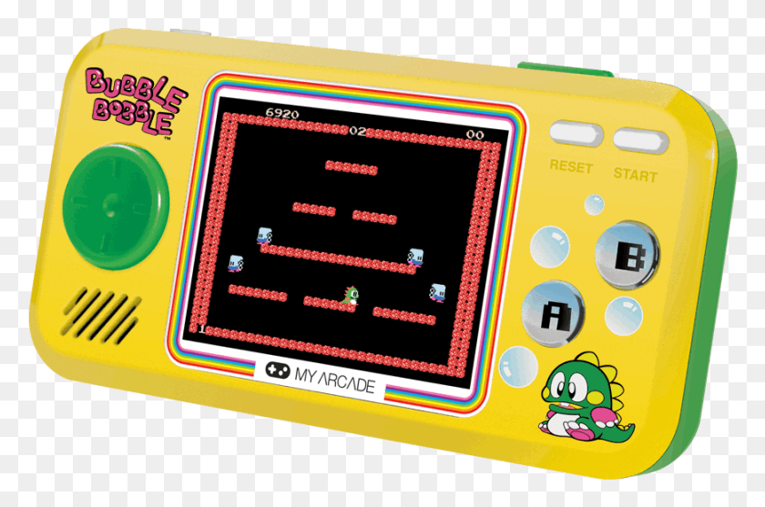 870x555 My Arcade Bubble Bobble Pocket Player My Arcade Bubble Bobble, Pac Man, Tablet Computer, Computer HD PNG Download