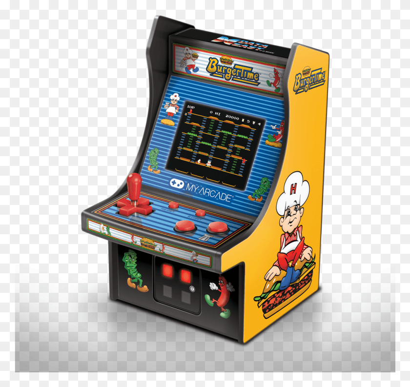 1001x941 My Arcade Burgertime Micro Arcade Cabinet Burger Time Mini Arcade Game, Arcade Game Machine, Pac Man HD PNG Download