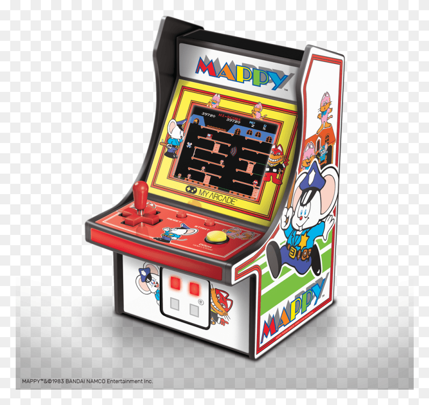 1001x941 My Arcade Mappy Micro Player Retro Arcade Cabinet My Arcade Dig Dug, Arcade Game Machine, First Aid HD PNG Download