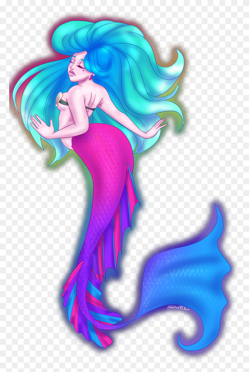 811x1240 My Art Mermay Mermaychallenge Mermay 2019 Mermaids Illustration, Graphics, Leisure Activities HD PNG Download
