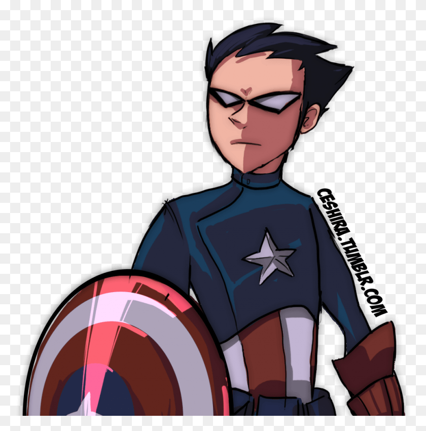 962x975 My Art Teen Titans Avengers Teen Titans Go Spoopy Time Teen Titans Captain America, Armor, Person, Human HD PNG Download