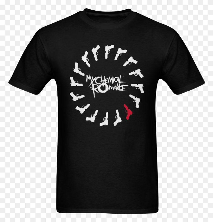 858x897 My Chemical Romance Logo Music Band Sunny Men39s T Born In February Shirts, Clothing, Apparel, T-shirt HD PNG Download
