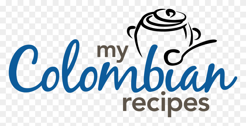 2340x1114 Логотип My Colombian Recipes, Слово, Текст, Алфавит Hd Png Скачать
