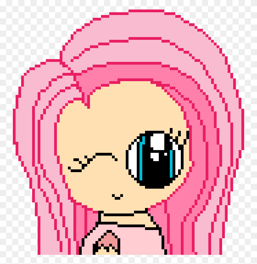 757x802 My Drawing Of Fluttershy Circle, Rug, Graphics HD PNG Download