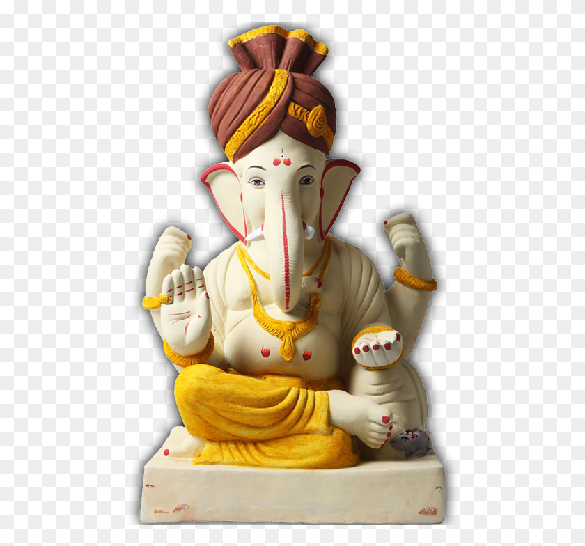 478x724 My Eco Ganesh Eco Friendly Ganpati Idols, Figurine, Adoración, Juguete Hd Png