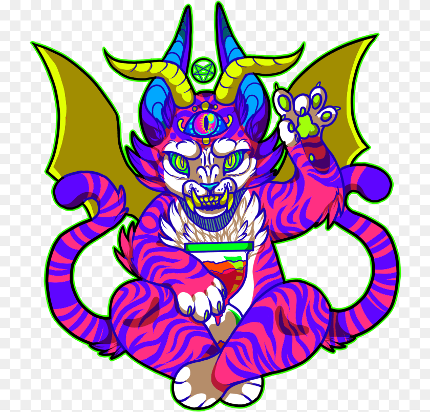 My Eyes More Red Than The Devil Is Illustration, Purple, Art, Accessories, Carnival Clipart PNG