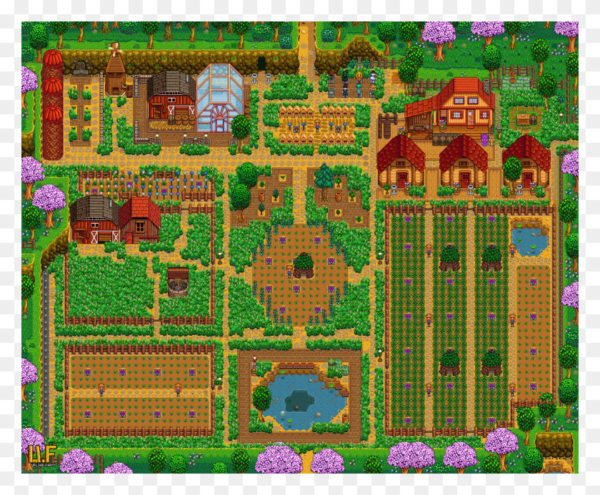 1280x1040 My Farm As Of Year Stardew Valley Standard Farm Layout, Rug, Maze, Labyrinth HD PNG Download