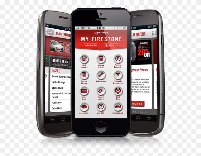 541x593 Приложение My Firestone Для Расписания Обслуживания Автомобилей, Мобильный Телефон, Телефон, Электроника, Hd Png Скачать