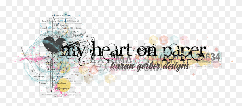 949x376 My Heart On Paper Calligraphy, Graphics, Modern Art HD PNG Download