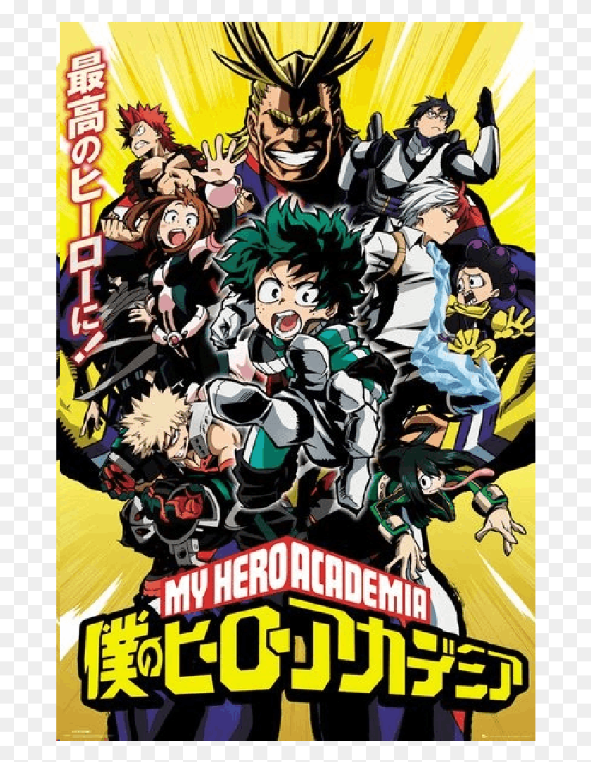 682x1023 My Hero Academia Group, Person, Human, Poster HD PNG Download