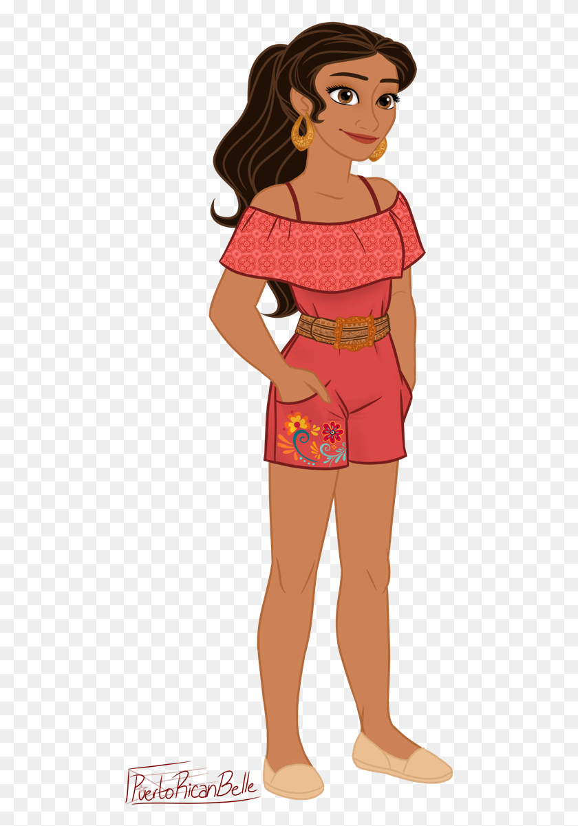 478x1141 My Interpretation Of What Elena Might Look Like If Wreck It Ralph 2 Elena, Clothing, Apparel, Shorts HD PNG Download