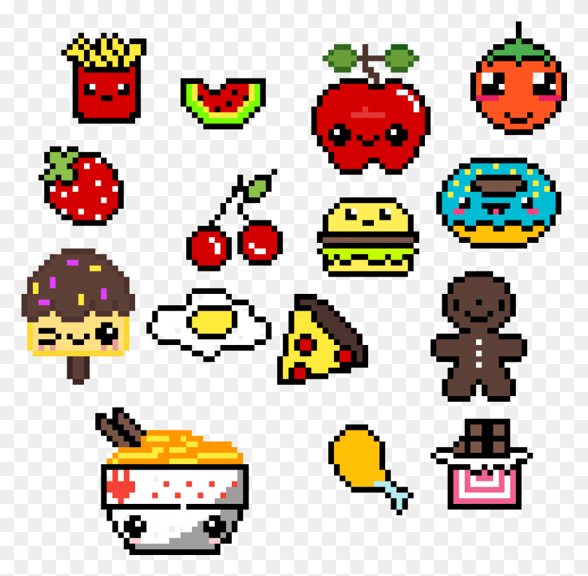 1153x1129 Мой Kawaii Foods, Pac Man Hd Png Скачать