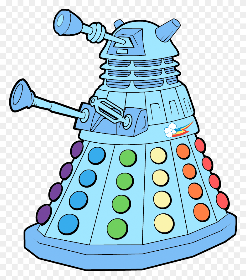 824x945 My Little Dalek Doctor Who Coloring Pages, Dress, Clothing, Apparel HD PNG Download