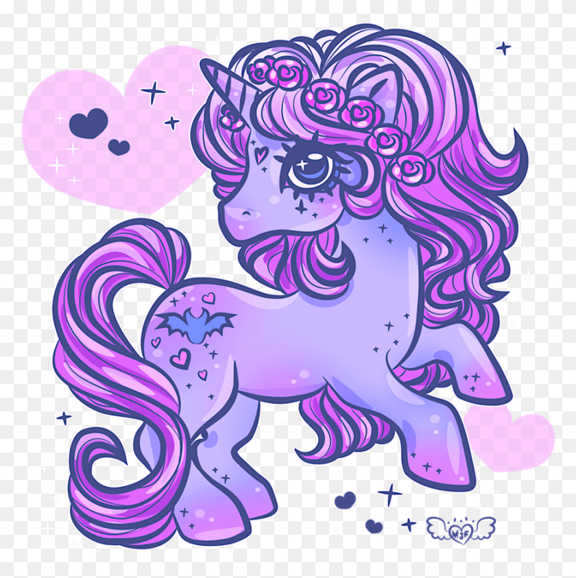 870x874 My Little Pastel Goth Pony By Miss Jedi Flip Pastel Goth Pastel Unicorn, Purple, Graphics HD PNG Download